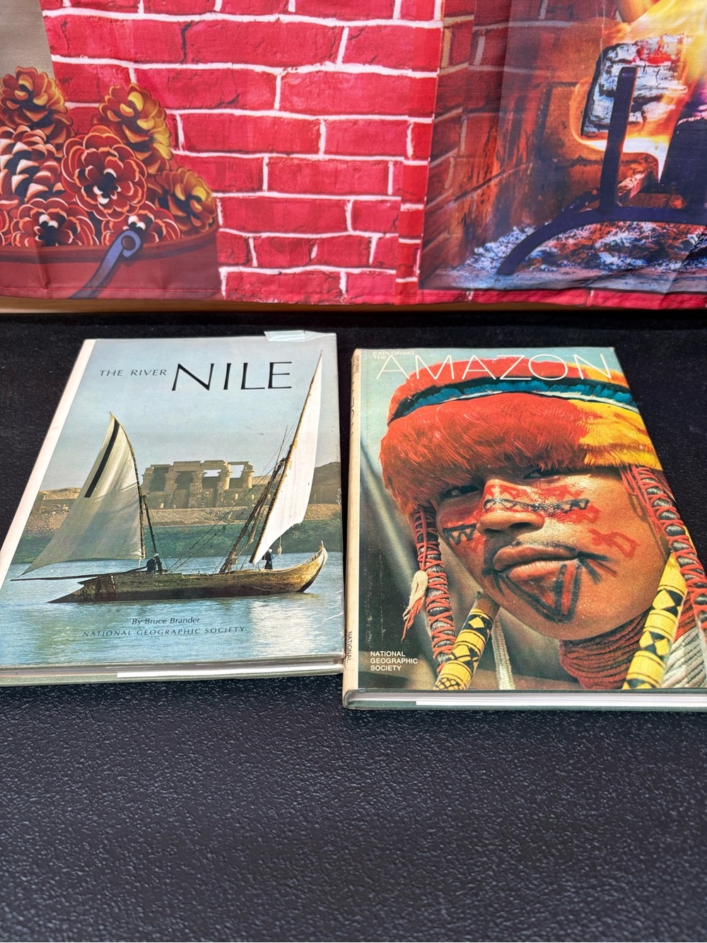 1970 National Geographic Hardcover Books - Nile & Amazon